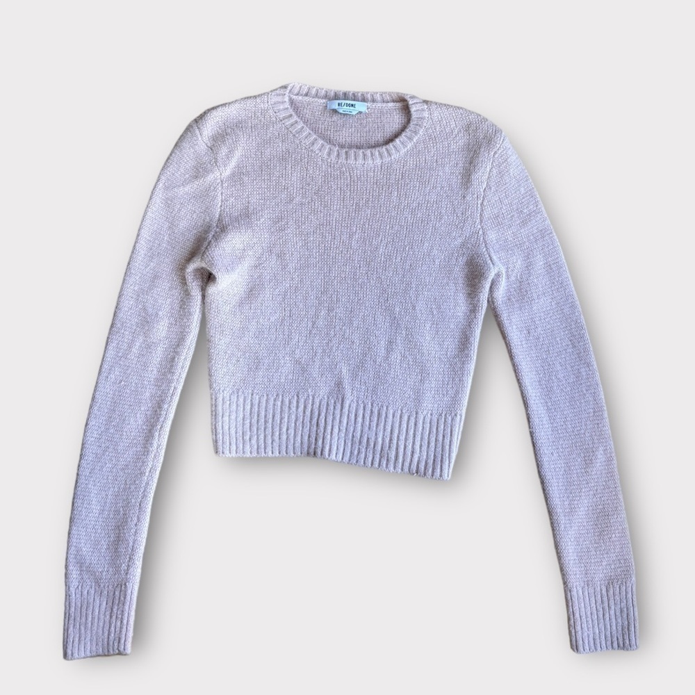 Re/Done Scoop Neck Wool Sweater - image 2